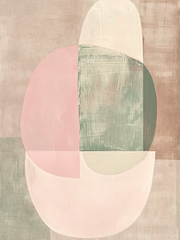 Pastel Serenity: Abstract organic forms by Dave Schloffi