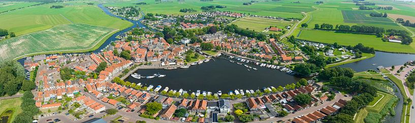 Blokzijl aerial view during summer in The Netherlands by Sjoerd van der Wal Photography