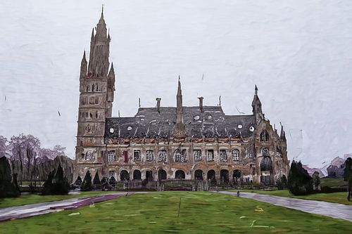 Peinture Palais de la Paix La Haye sur Anton de Zeeuw
