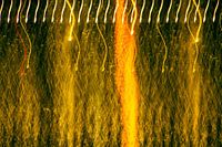 Nachtlichter im Wasser