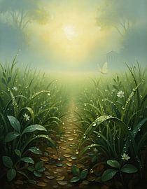 Morning Dew Along the Quiet Blade by Regan Frederick