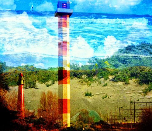 Lighthouses of Hoek van Holland Netherlands 3D