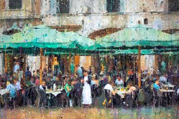 Crowded Market Street van Christian Ovís