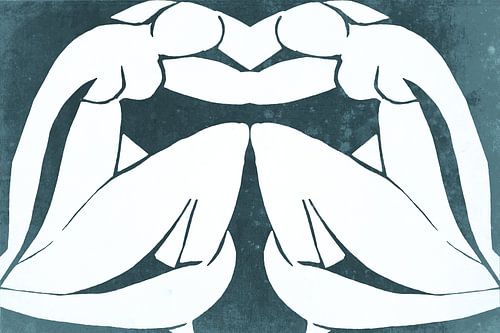 Expressionistisch naakt geïnspireerd door Matisse III