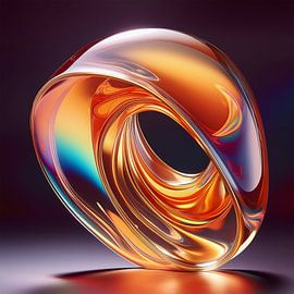 Glasmal met patroon