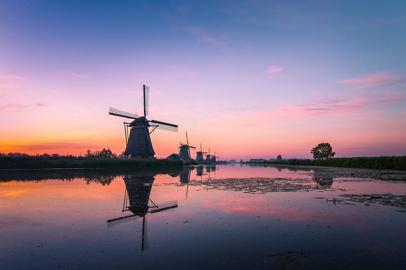 Sonnenaufgang Kinderdijk 12 von Henk Smit