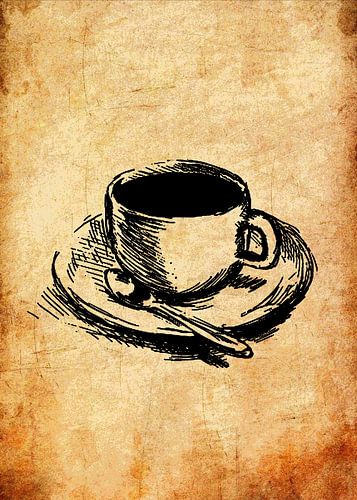 Koffiekop schets