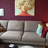 Kundenfoto: Wildblumen-Laune von Mirjam Duizendstra, auf Leinwand