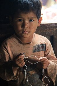 Kleiner Junge in Myanmar von Gert-Jan Siesling