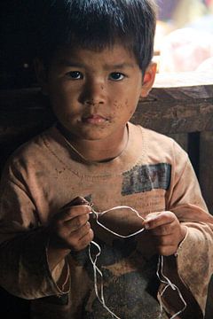 Little boy in Myanmar by Gert-Jan Siesling