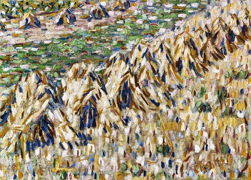 Schoven maïs in veld, Christian Rohlfs, Um 1907