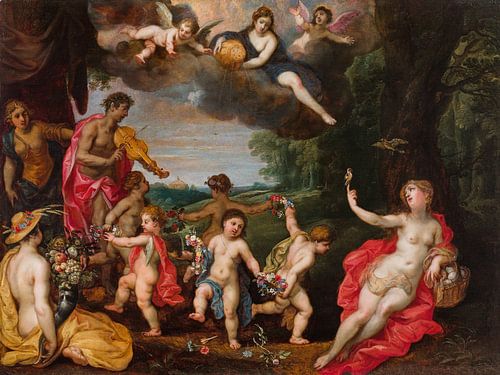 Jan Brueghel le Jeune, Hendrik van Balen, Allégorie de l'amour, vers 1625