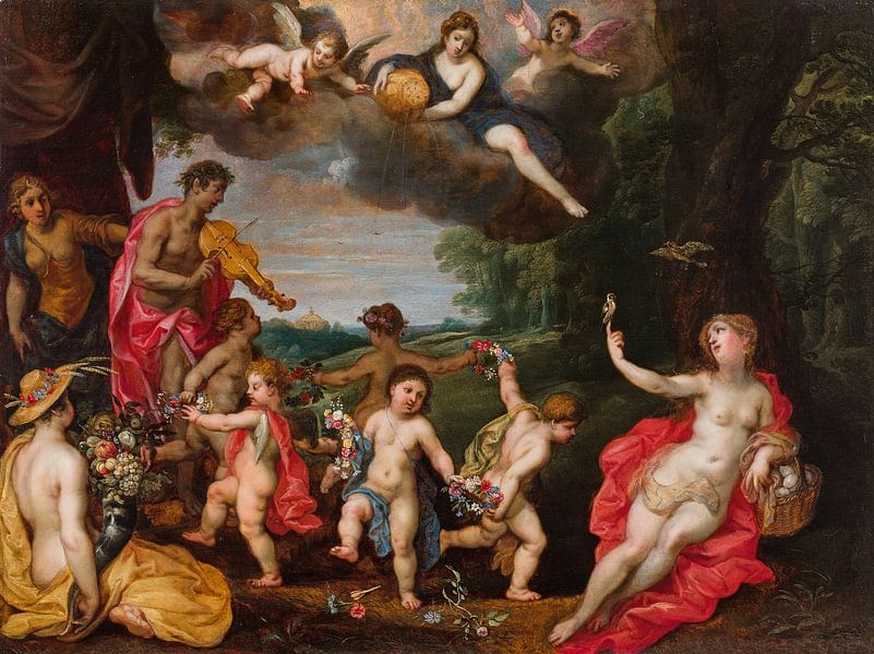 Jan Brueghel the Younger, Hendrik van Balen, Allegory of love, ca 1625 by Atelier Liesjes