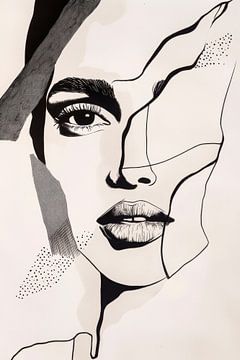 Schaduwspelen van schoonheid van Poster Art Shop