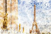 City-Art PARIS Eiffel Tower & Trocadero von Melanie Viola Miniaturansicht