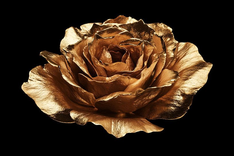 Gouden roos met metallic glans van Art & Soul Creations