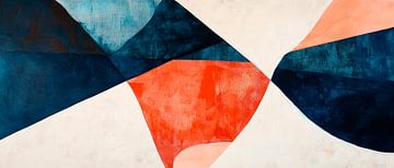 Rush of colour - Geometric harmony Abstract melody - F by Poster Art Shop