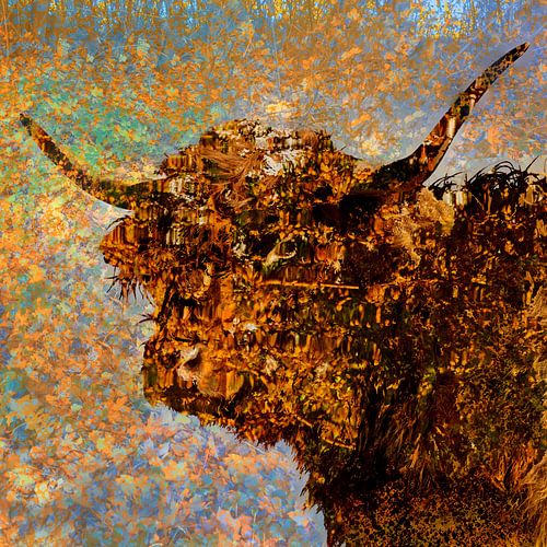 La force de la couleur du Highlander écossais