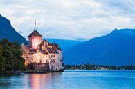 Kasteel Chillon aan het meer van Genève in Zwitserland van Werner Dieterich thumbnail