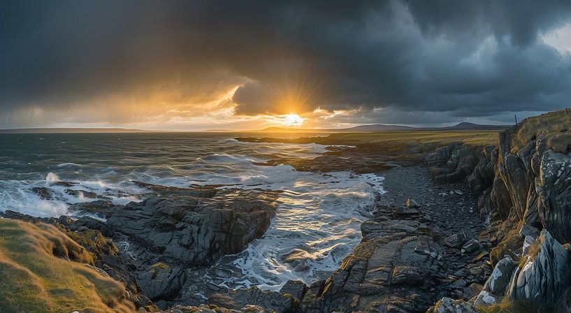 Wanderer im Morgenlicht von fernlichtsicht
