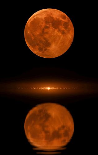 Clair de lune sur la mer