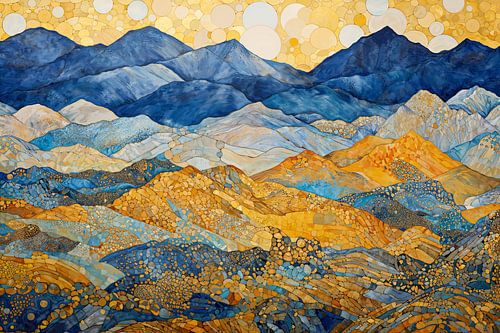 Paysage de montagne abstrait