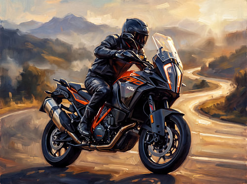 KTM 1390 Super Adventure at Golden Hour