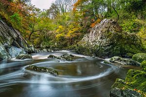 Märchenhafte Schlucht in Wales