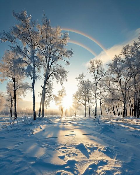 Winterlandschaft von fernlichtsicht