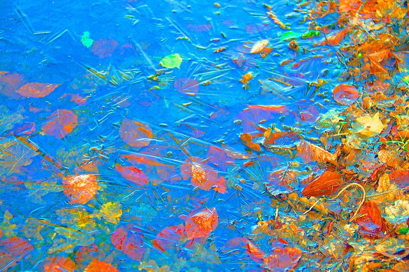 Abstract ijswater by ArtelierGerdah