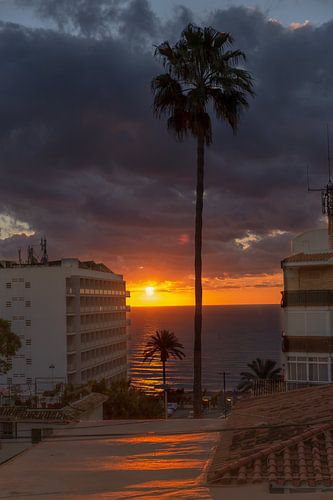 Mooie zonsopkomst aan de Costa del Sol