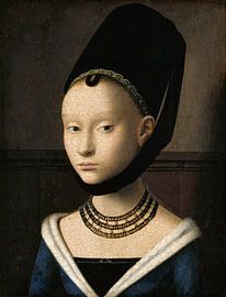 Portret van een jonge vrouw, Petrus Christus - ca. 1470
