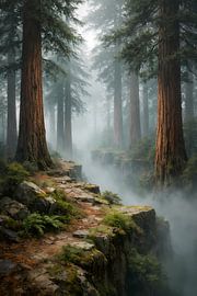Nebelpfad im Riesenwald – Mist Path Through the Giant Forest von ButterflyPix