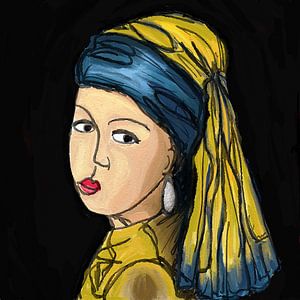 Girl with the pearl modern
