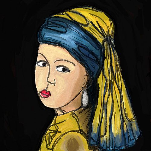 Girl with the pearl modern