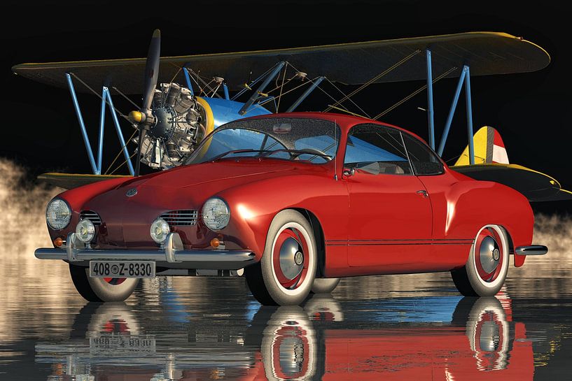 Volkswagen Karmann-Ghia im Jahr 1959 ein legendäres Auto von Jan Keteleer