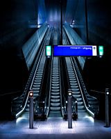Rolltreppe in der Amsterdamer U-Bahn