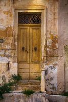 Old yellow door