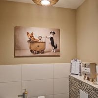 Kundenfoto: Hundenfamilie, shih ztu an gorki von Wendy van Kuler, auf leinwand