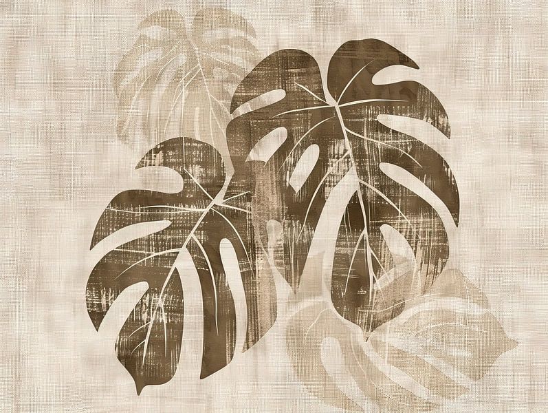 Leaf Painting | Silhouette Serenity by Modern Collection