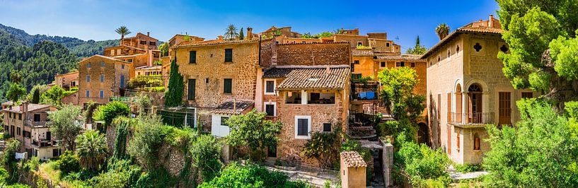 Beautiful mediterranean village Deia on Majorca island, Spain Mediterranean Sea by Alex Winter