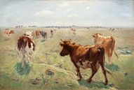 Kühe auf der Weide, Theodor Philipsen von Meisterhafte Meister Miniaturansicht