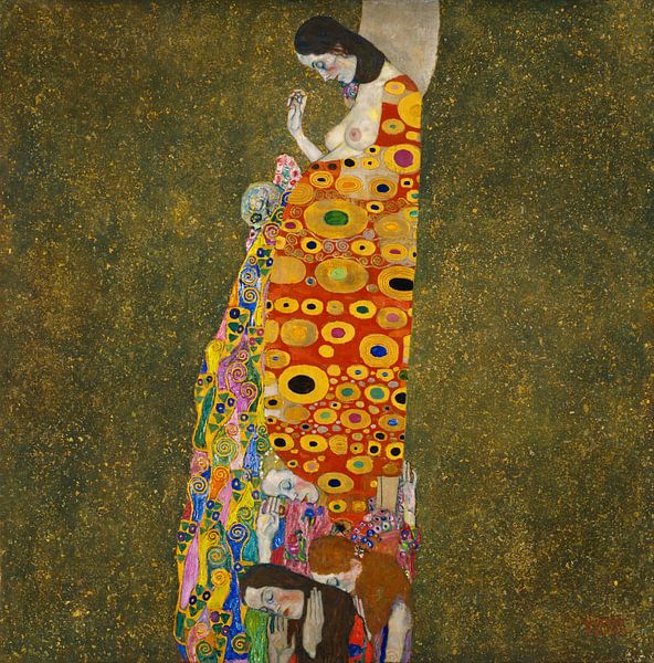 Hoffnung, II, Gustav Klimt von Meisterhafte Meister
