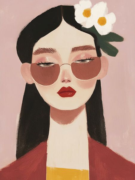 portrait &quot;Too cool to care&quot; by Carla Van Iersel