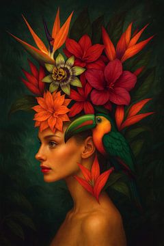 Portret Botanical Isla Maranta van GᎥรєlค Art Ŧ๏г Y๏ย