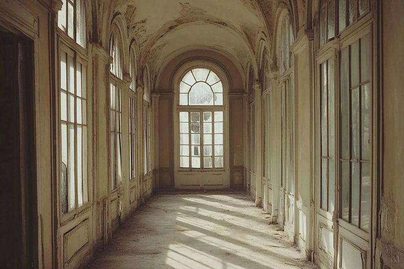 Verlaten gang in Italiaanse villa van Art & Soul Creations