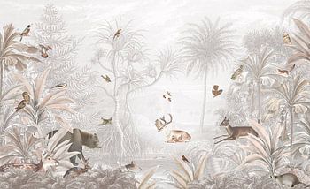 Rehe, Bären und Kaninchen bei einem Waldabenteuer