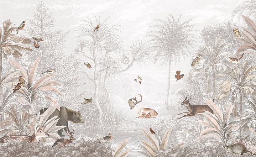 deer, bears and rabbits on an adventure in the woods by Mrdododesign
