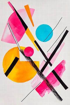Abstract colour composition - Playful by Poster Art Shop