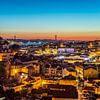 Evening over Lisbon by Bert Beckers
